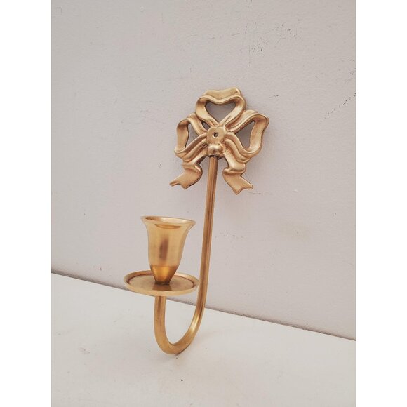 Other - vintage Brass Wall Sconce Candle holder brass wall sconces candle sconces